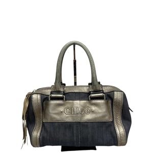Chloe Denim With Leather Bag